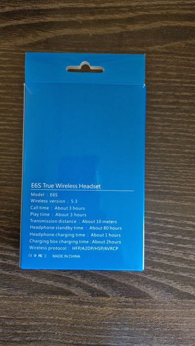 Безжични слушалки E6S True Wireless