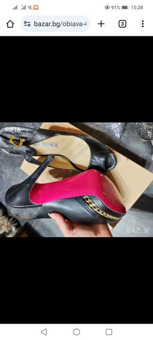 Luciano Padovan 39 италиански кожени сандали с червена подметка