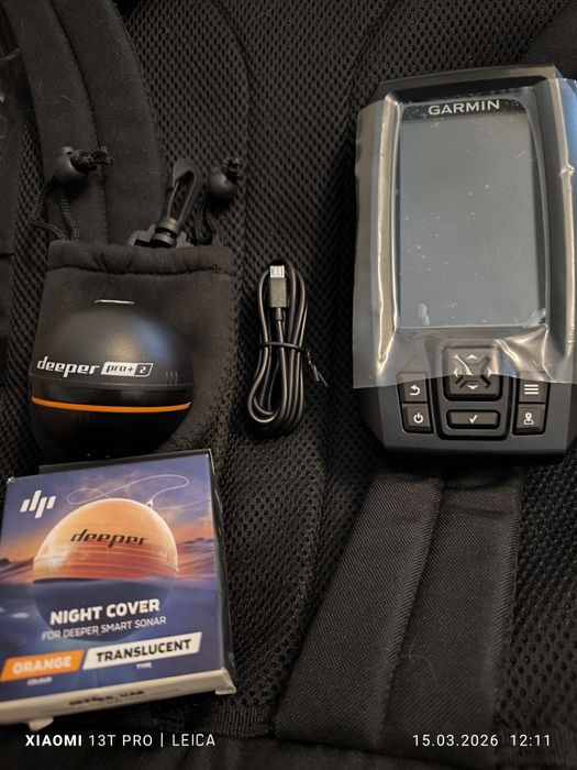 Sonar deeper pro+2 și Garmin striker plus 4