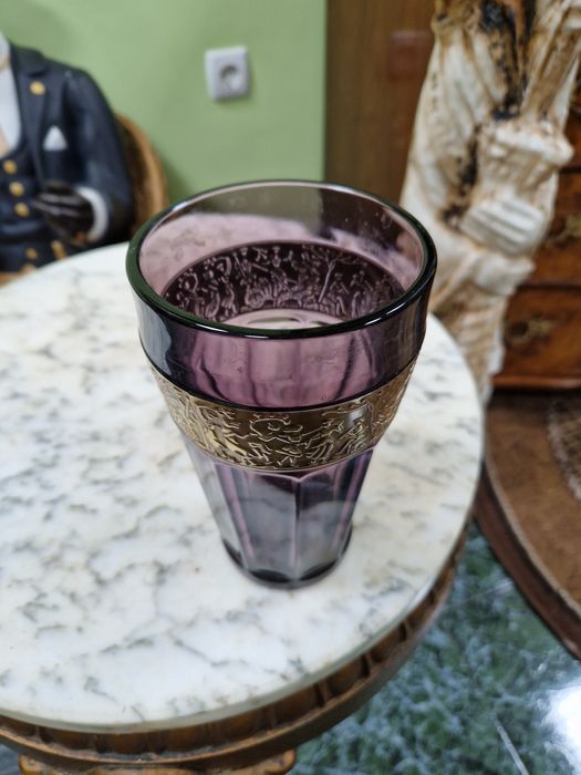 Страхотна антикварна колекционерска ваза Moser