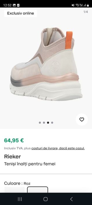 Sneakersi Rieker Antistress marimea 38