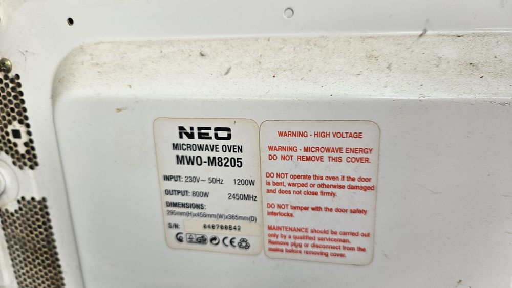 Микровълнова Neo за части