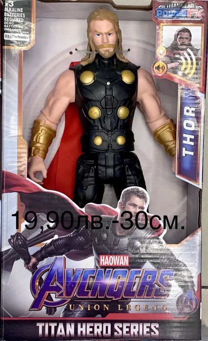 Отмъстителите фигури 6бр./Спайдърмен/Spider-Man/Хълк/Железният/Тор