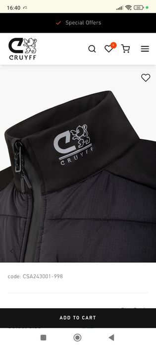 Елек Cruyff Alpha Gillet