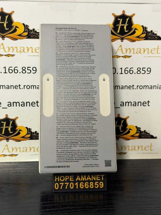 Hope Amanet P10/GOOGLE PIXEL 10 Pro XL 512 GB SIGILAT