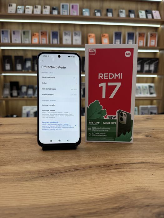 ‼️ Xiaomi Redmi 17 Deep Blue 128Gb/4Gb ram - Sanatate bat.100% - Garantie 12 luni