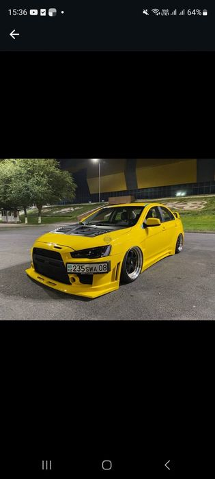 GT бампер на Mitsubishi Lancer X (10)