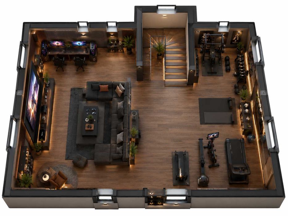 Vilă individuală 320 mp cu mansardă fitness & gaming, demisol pentru cramă și cămară, teren 620 mp – la 7–9 km de Cluj-Napoca