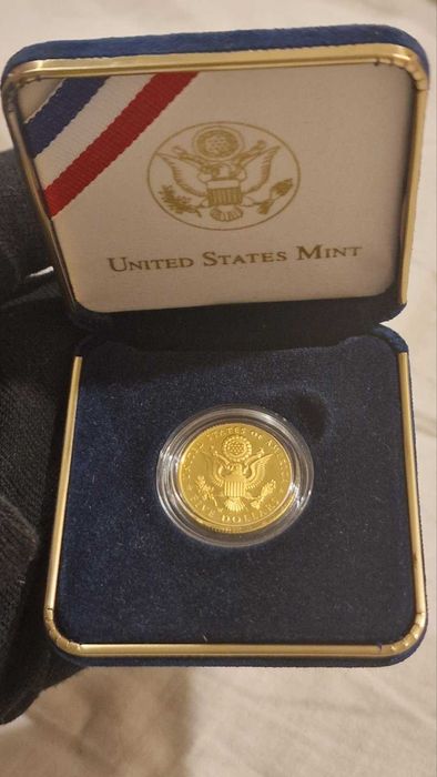 Златна монета 10 и 2,5 Американски долара Indian Head 1909 и 1911 // 5 долара 2008