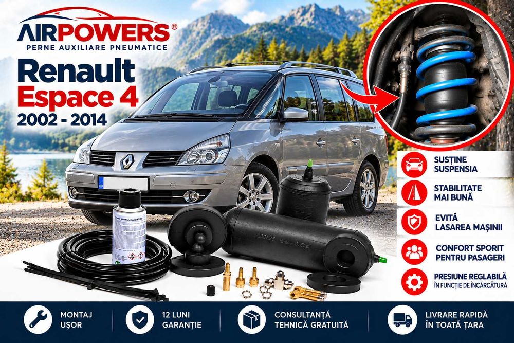 Perne auxiliare, perne auto pneumatice, Reanult Espace 4 2002-2014.