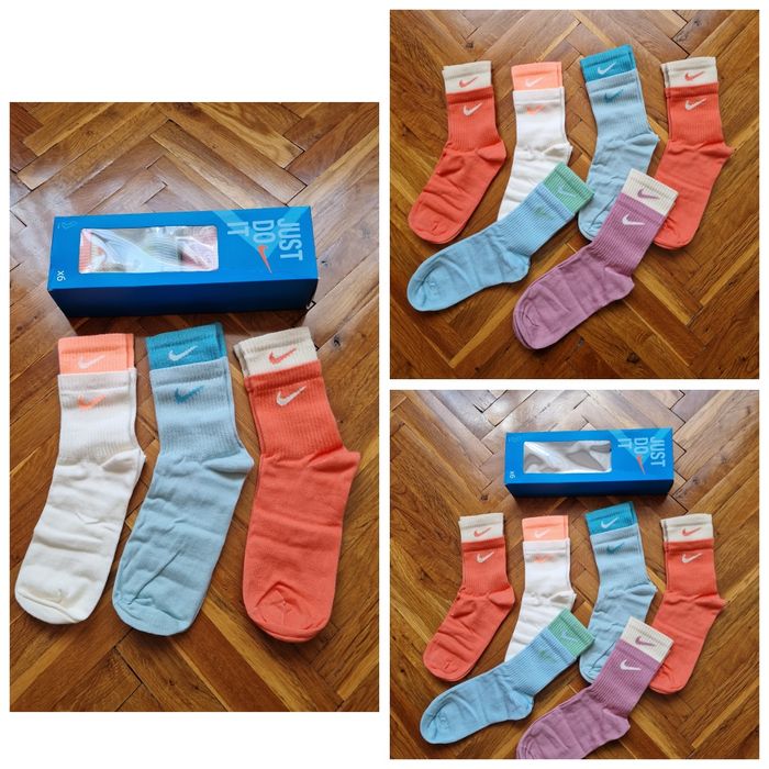 Страхотни дамски чорапи NIKE 6бр в кутия