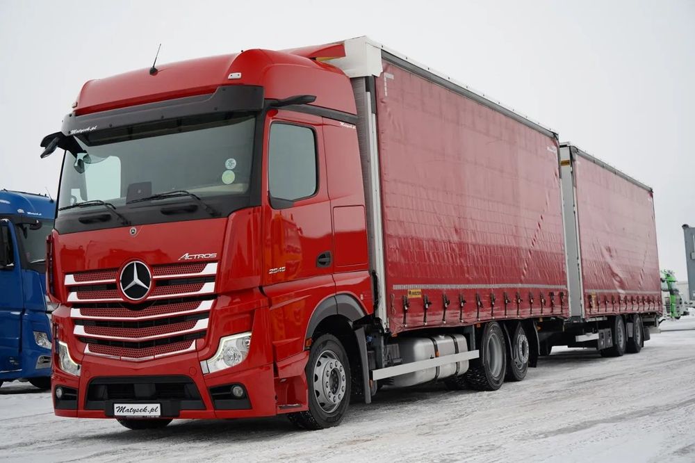 Mercedes-Benz ACTROS 2545 / TANDEM COMBINAT 120 M3 / TRANSIT / 6x2 / PUNTE RIDICATĂ / BIG SPACE / WIELTON / 2021