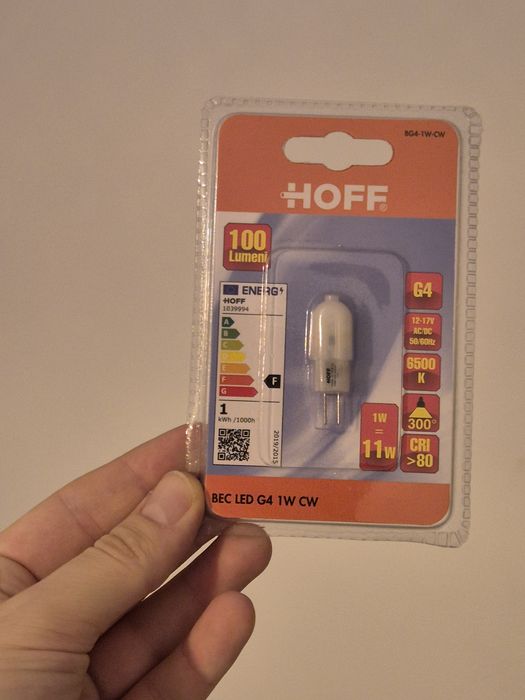 Vand 5x bec LED G4 1W Hoff