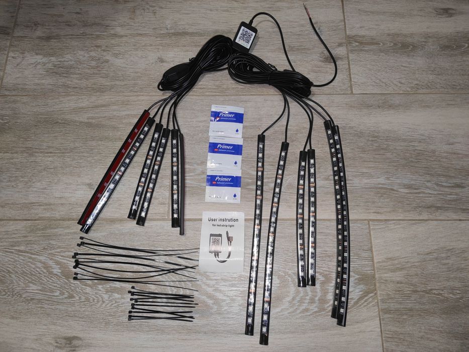 Kit iluminare banda led RGB neon moto ATV ambiental  APP control