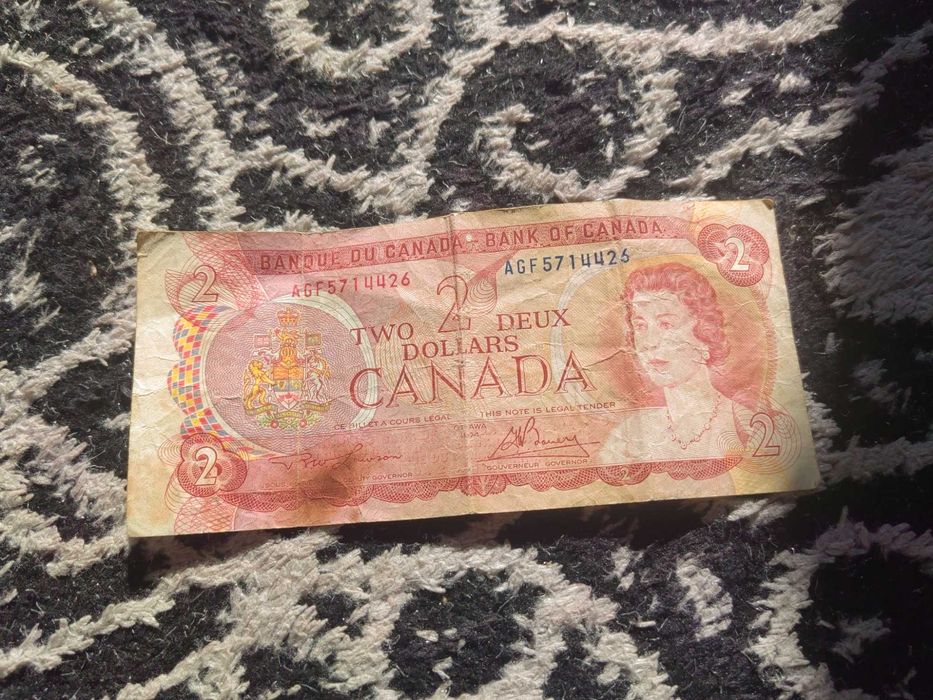 Vând bancnotă 2 dolari din canada