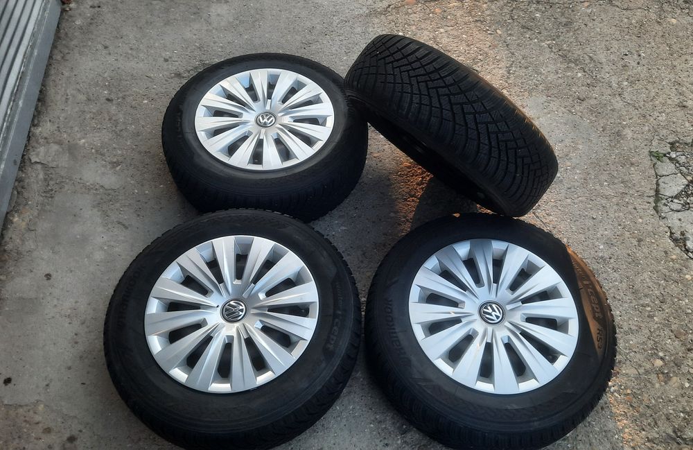 Железни джанти 5х112-15 за  VW със зимни гуми