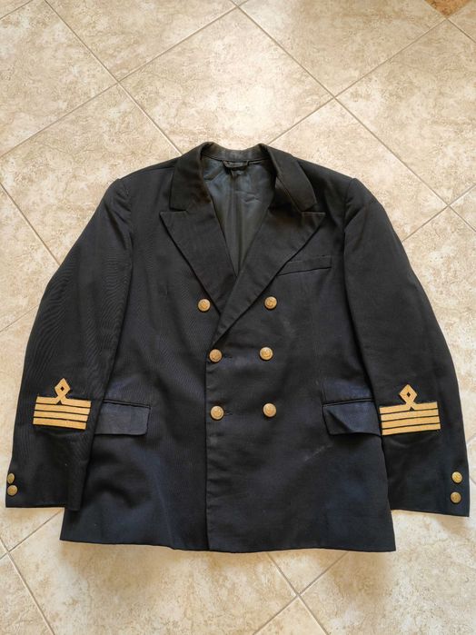 Българска Морска Соц Военна Куртка Капитан на Кораб 1970те г