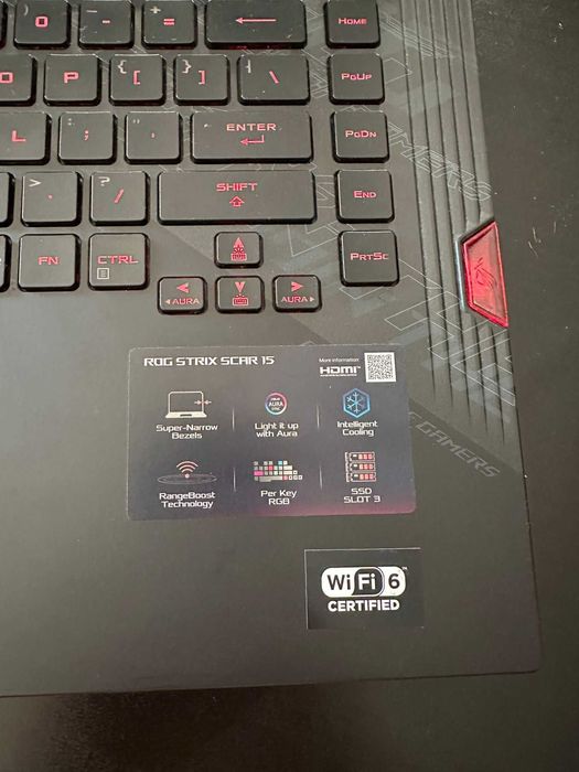 Laptop Gaming Asus ROG Strix SCAR 15, RTX2070, i7-10875H, 64GB ram