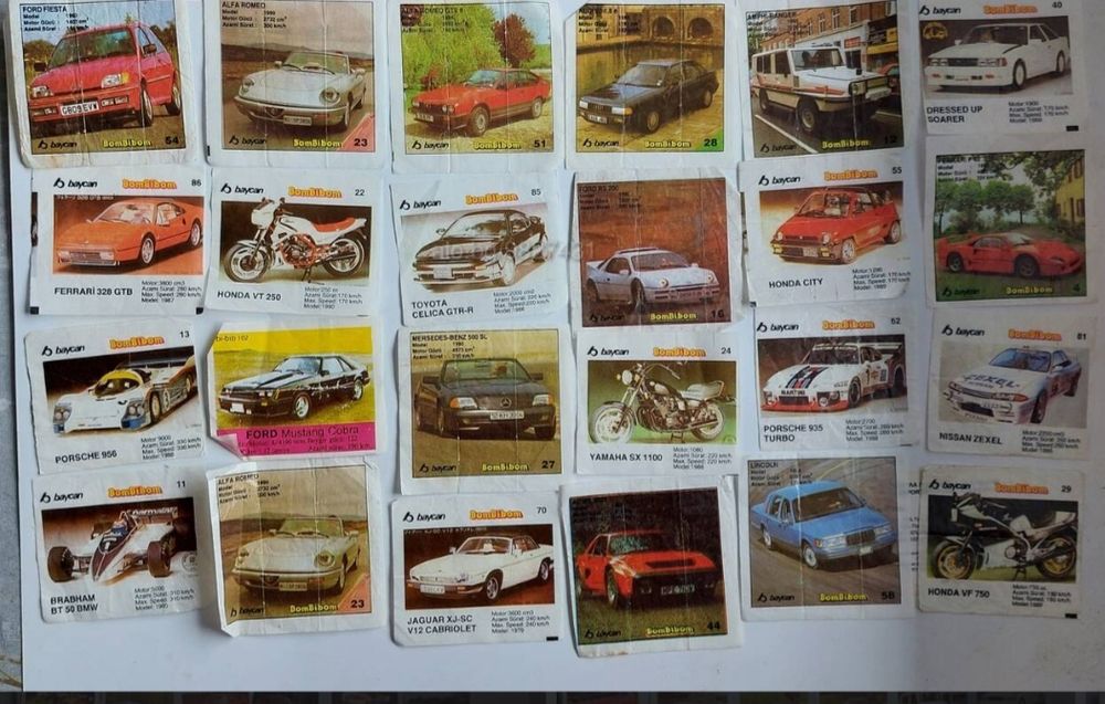 Продавам  картинки би биб/bi bib , bomby bom, turbo, ulker и др.