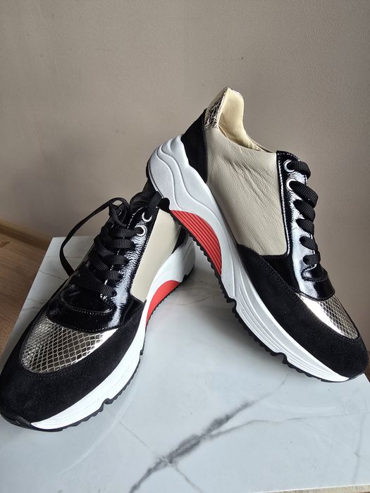 Бианки/ Bianki нови сникърси естествена кожа