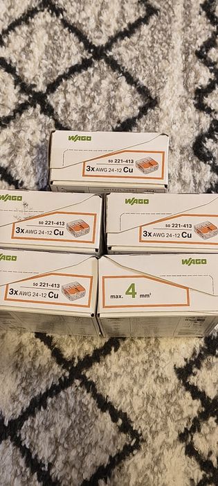 250 buc wago  221-415 + 100 buc  wago 221-412