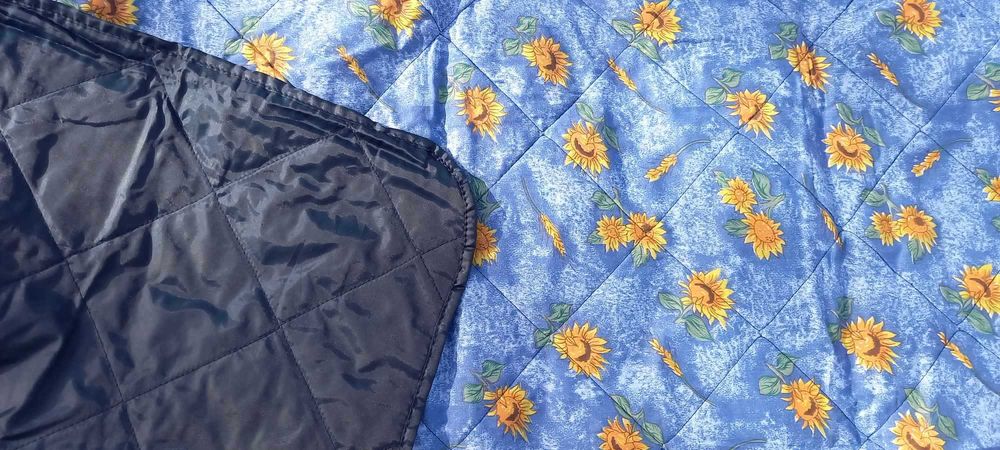 Patura de picnic model cu floarea soarelui 115x115 cm