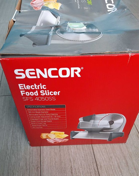 Електрически слайсър нож SENCOR food slicer SFS 4050SS, 150 W