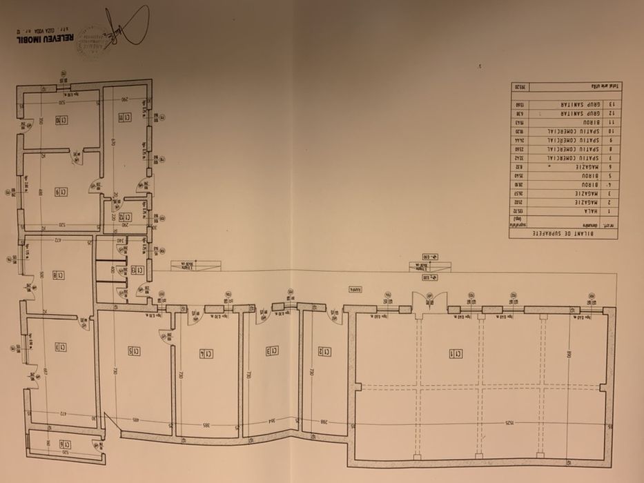 Spatiu comercial + teren Str Cuza Vodă 2076 mp