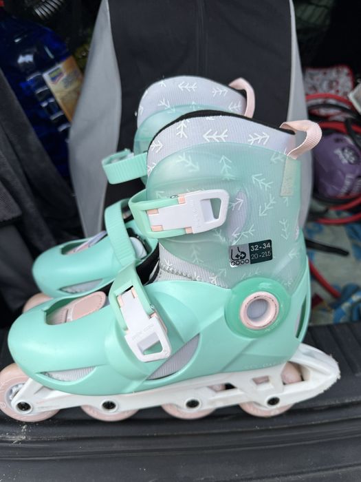 Role decatlon ca noi 32-34 si patine cu rotile Noi la cutie 29-34