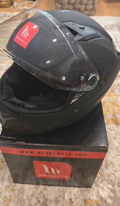CASCA MOTO integrala MT Braker SV A1 negru mat (ochelari soare integrati) măsura L