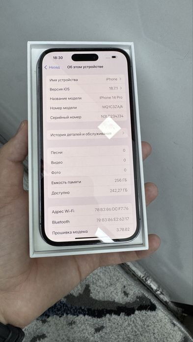 Iphone 14 Pro 256GB Dual