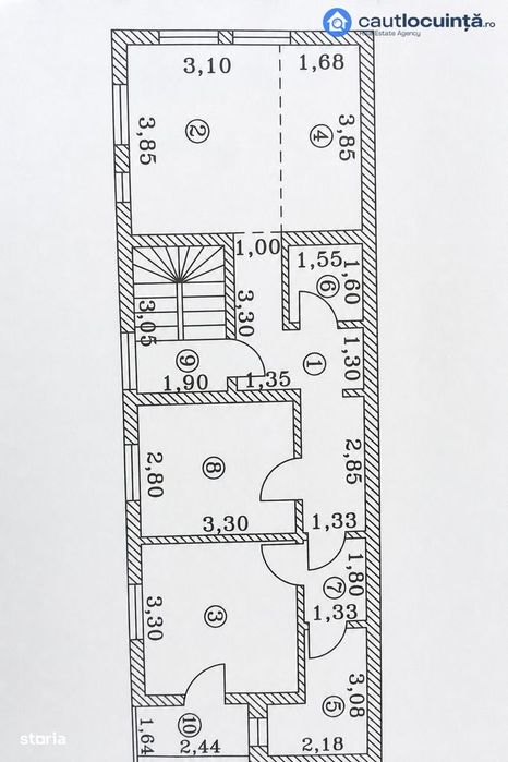 Apartament 3 camere, Parc Sebastian, centrală proprie