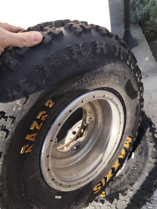 Set jante beadlock dublu+ anvelope(ltr,ltz,yfz, raptor,trx)