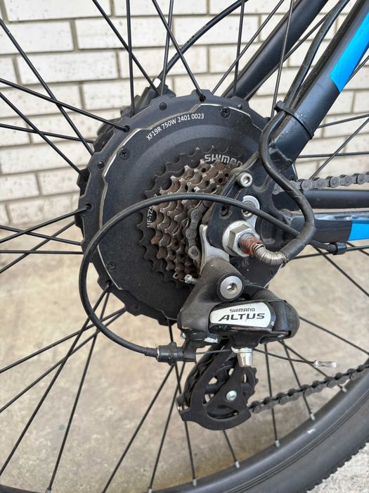 Bicicletă electrică E-motion distanţă 80+ km 60km/h 750W 48V 16+13Ah