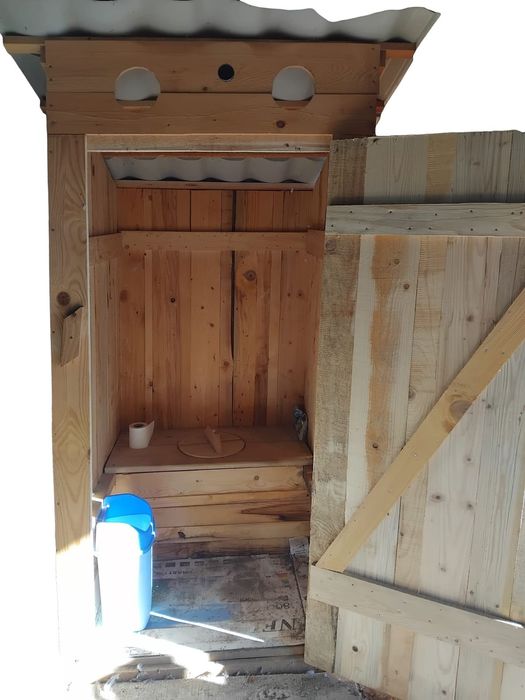 Wc toaleta mare pentru gradina din lemn