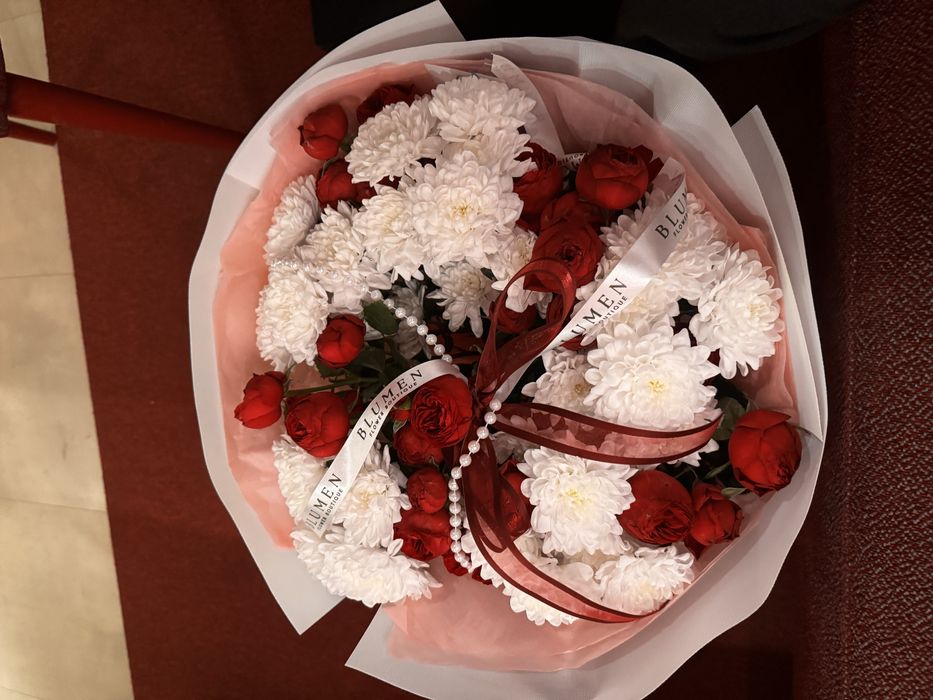 Букет из живых цветов