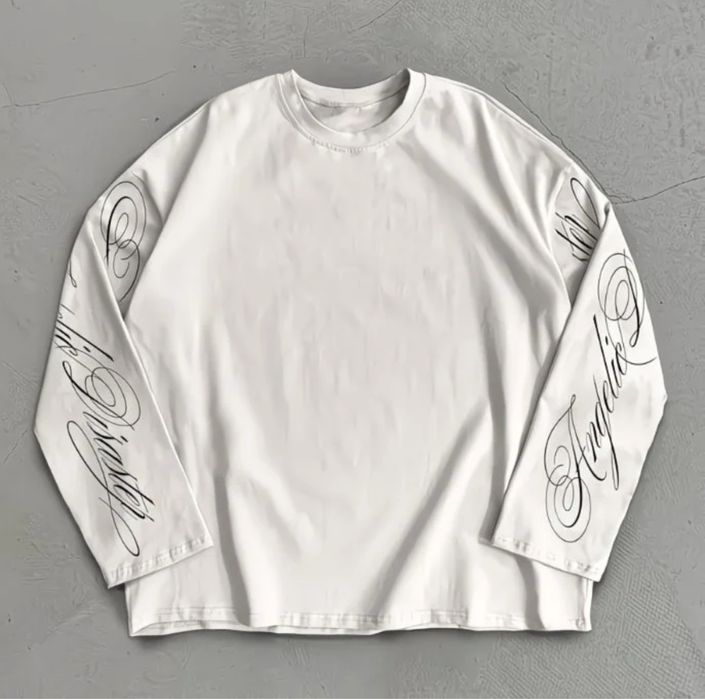 Лонгслив черный и белый