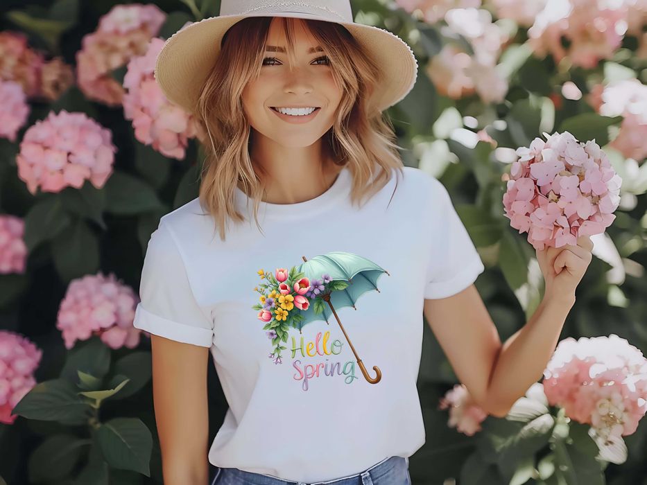 Дамска тениска с цветя, Пролетни модели, Цветя