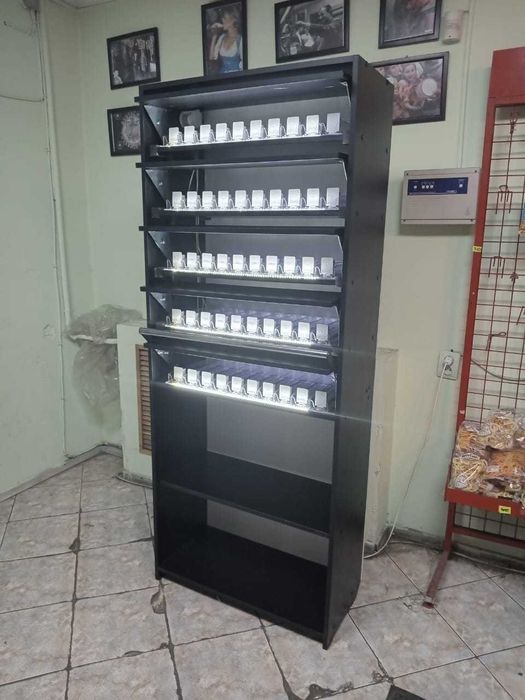 Шкаф для сигарет стеллаж сигаретный полка  темек