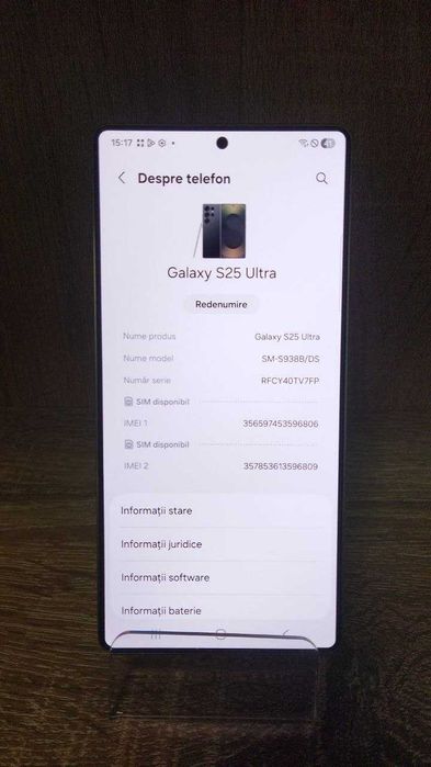 GALAXY S 25 ULTRA, 12/512 GB/Fin X Amanet&Exchange cod 116073