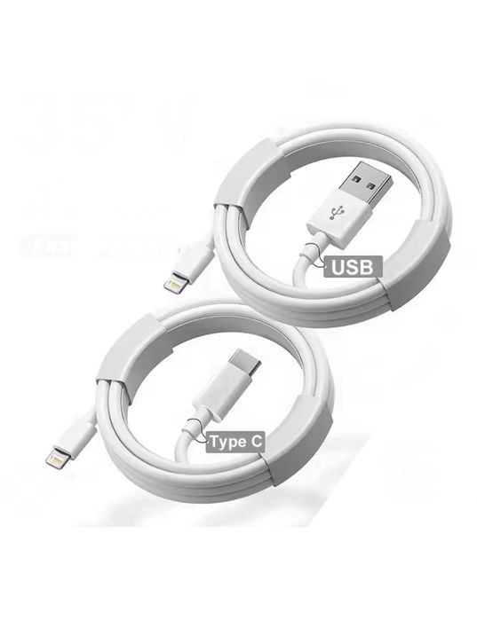 Cablu Usb Alimentare Lightining White Nou Compatibil Iphone