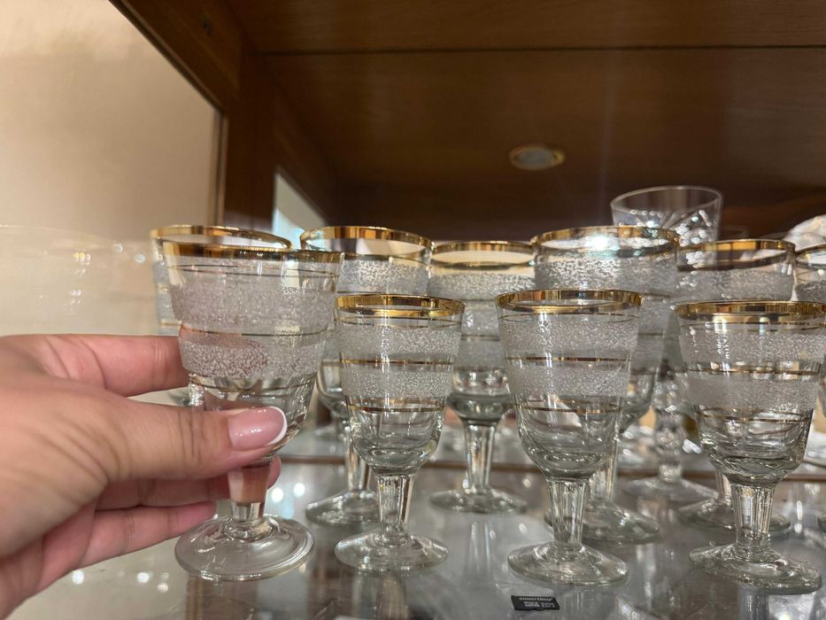Фужеры с позолотой