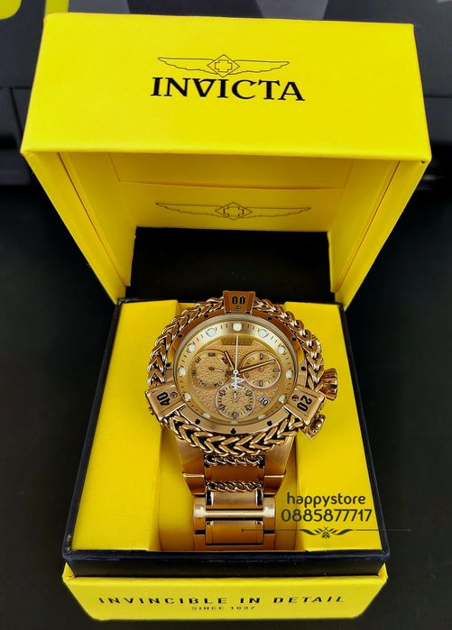 часовник INVICTA Hercules Gold 56 mm, Инвикта нов