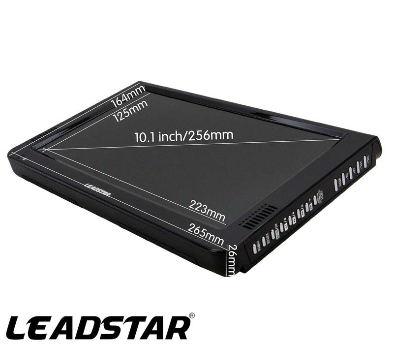 ЧИСТО НОВ тестван D10 LEADSTAR, преносим телевизор DVB-T2 DVB-T TFT HD