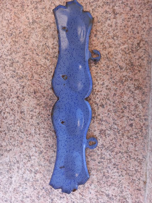 Соц. емайлирана ретро закачалка за кърпи,