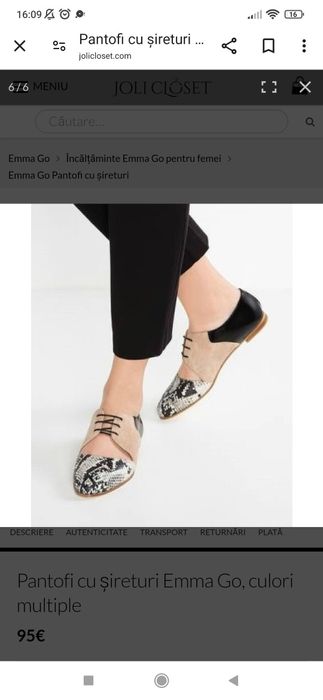 Pantofi de piele superbi Emma Go