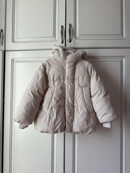 Пуховик с капюшоном Zara 110 см