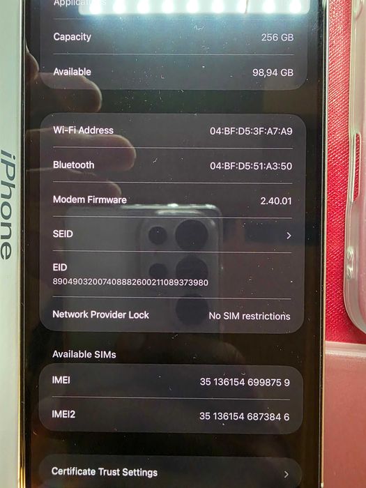 iPhone 16 Pro Max White Titanium stare perfecta