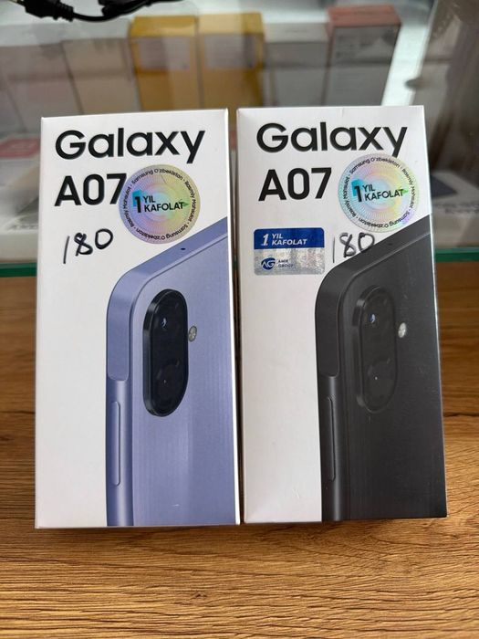 Samsung Galaxy A07 halol nasiyaga bo'lib to'lashga
Xususiyat
Galaxy A