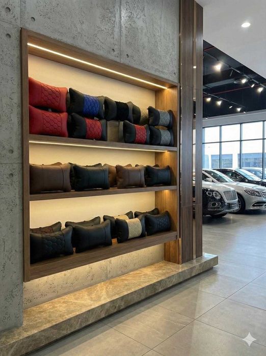 Автовъзглавнички-Кафяв Стил